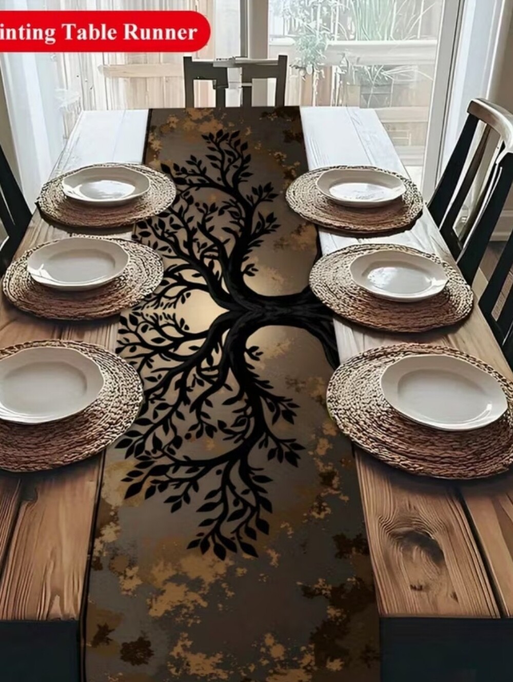 Branching Out Tree Of Life Tablerunner-11"x90"